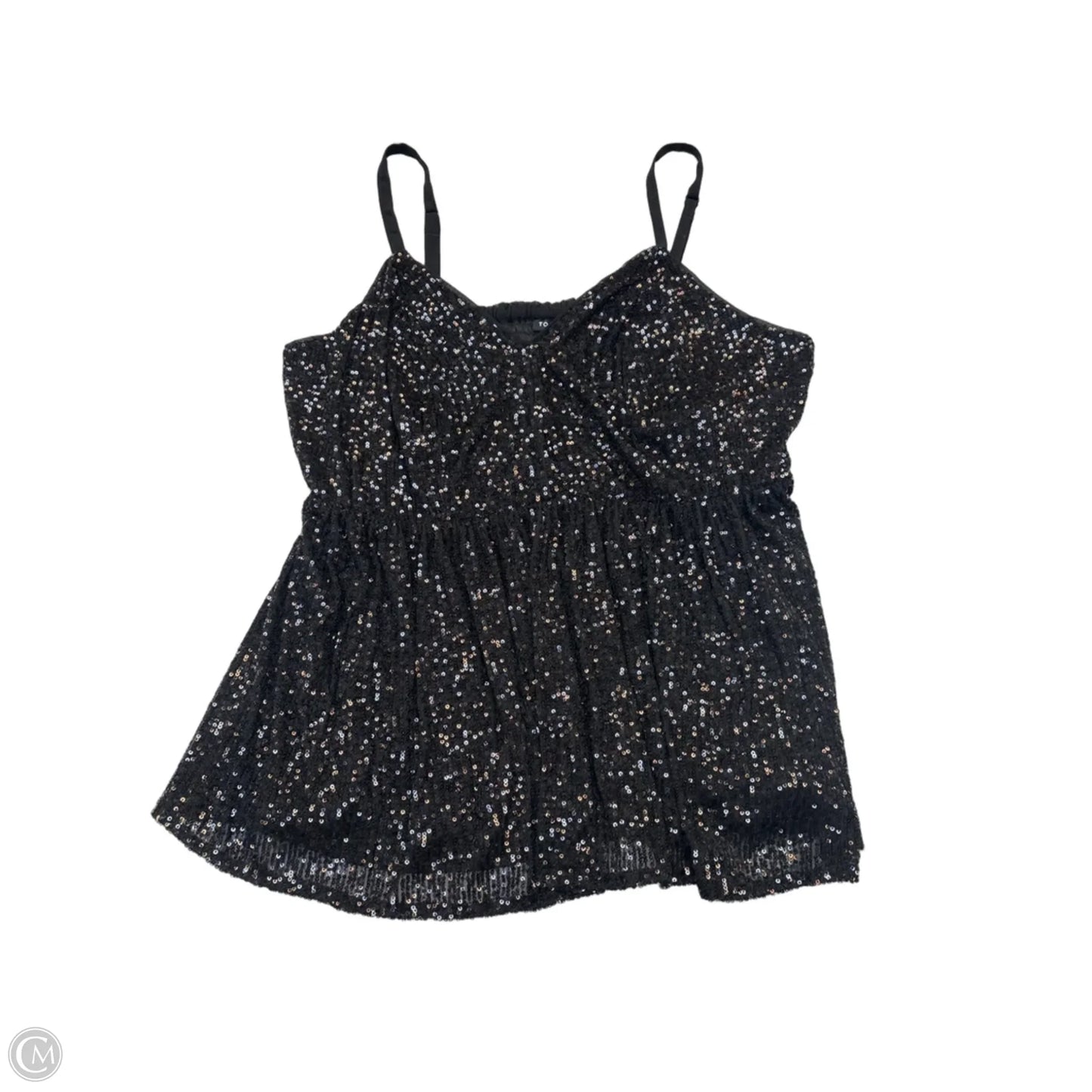 Top Sleeveless By Torrid In Black, Size: 1x