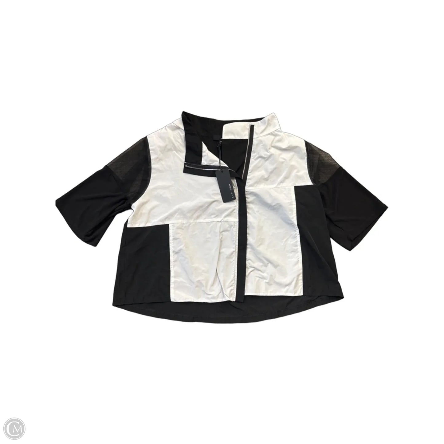 Jacket Other By Cmb In Black & White, Size: Xl
