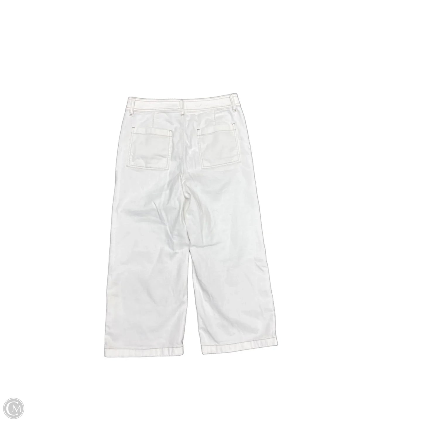 Jeans Straight By Chicos In White Denim, Size: 10