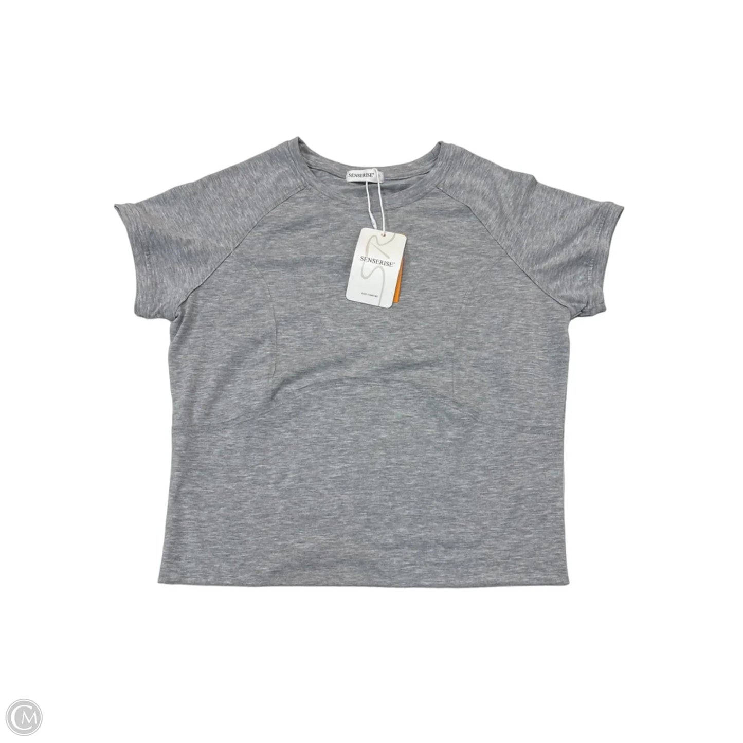 Top Short Sleeve Basic By Clothes Mentor In Grey, Size: M