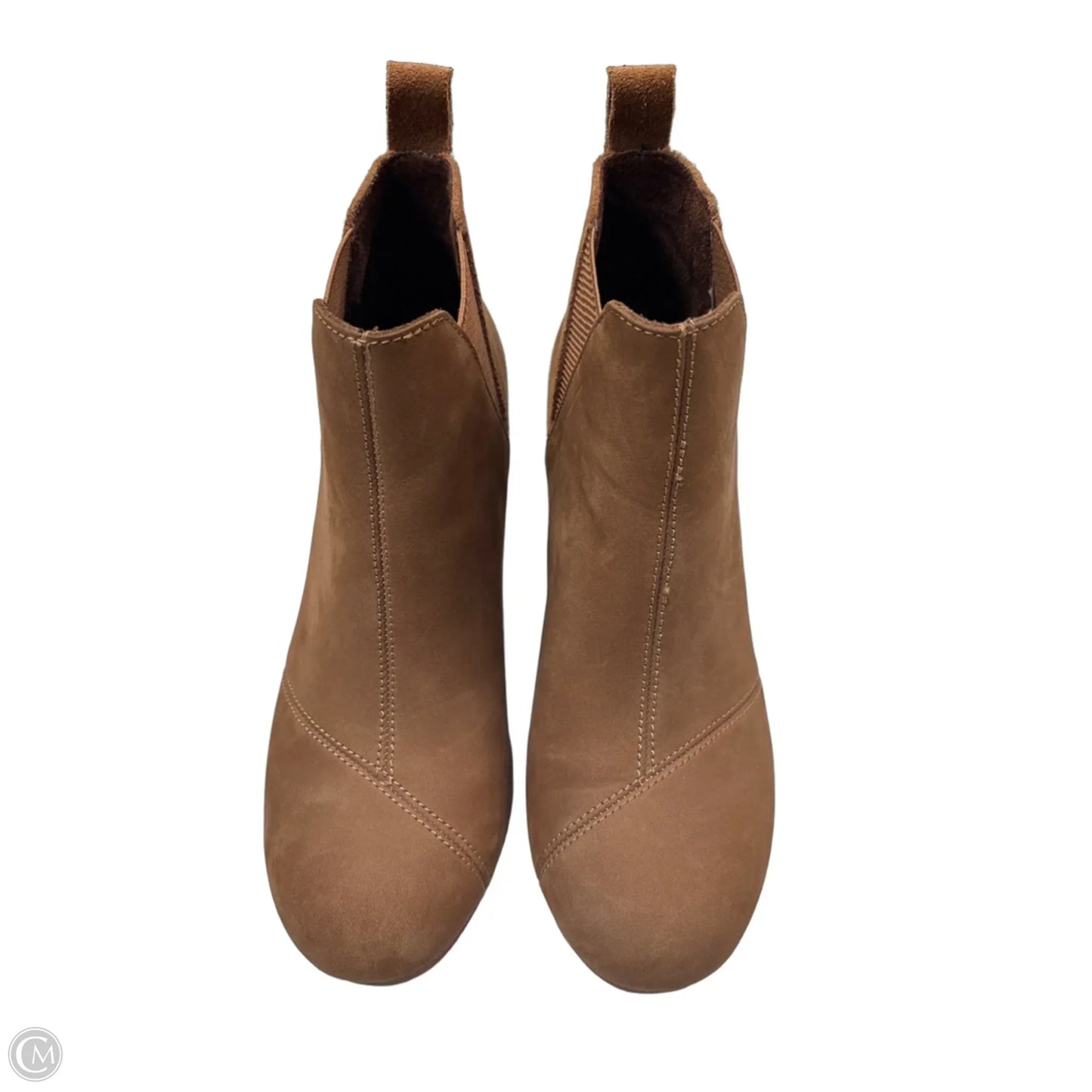 Boots Ankle Heels By Toms In Brown, Size: 8