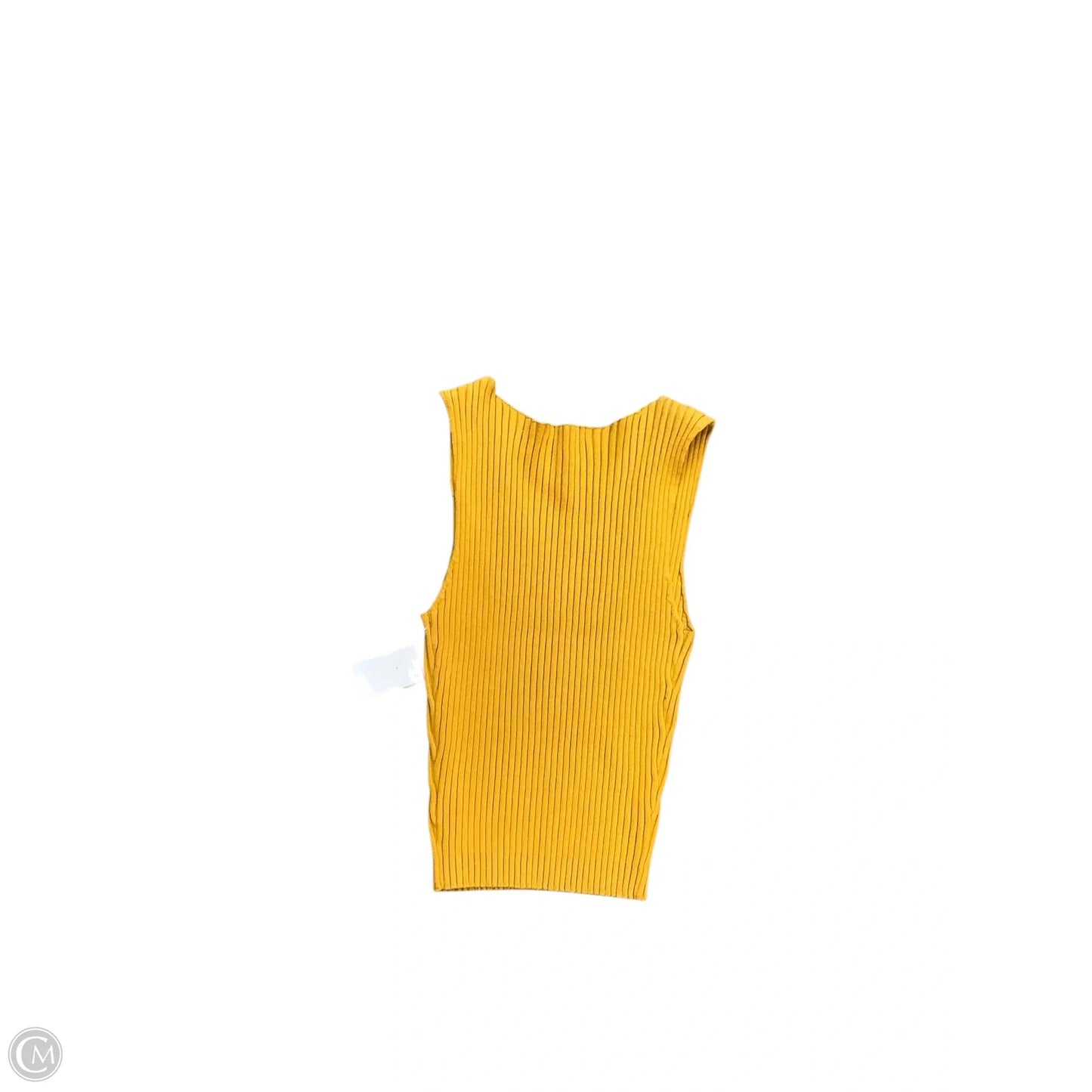 Top Sleeveless By Active Usa In Yellow, Size: L