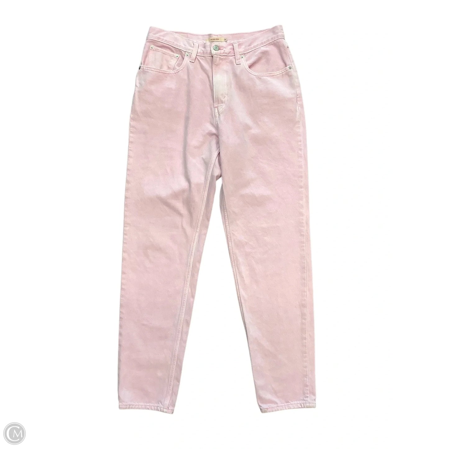 Jeans Straight By Levis In Pink Denim, Size: 10(30)