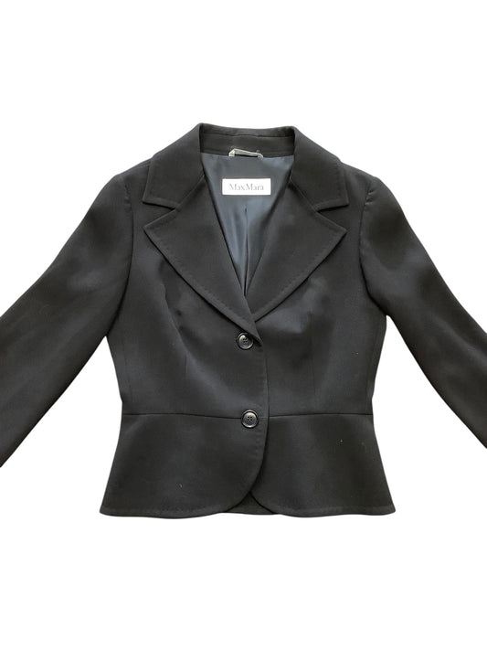 Blazer Designer By Max Mara In Black, Size: 8