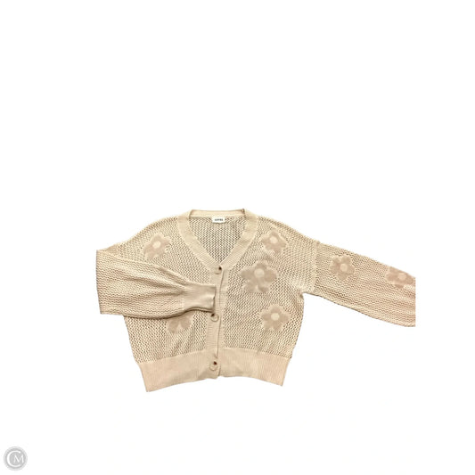 Sweater Cardigan By Cmc In Cream, Size: L