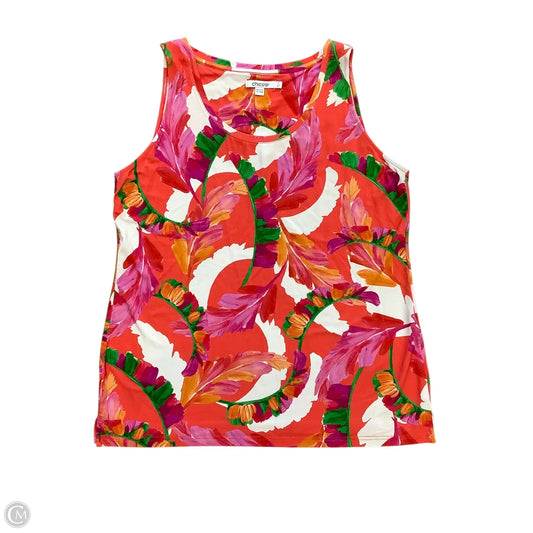 Top Sleeveless By Chicos In Multi-colored, Size: M