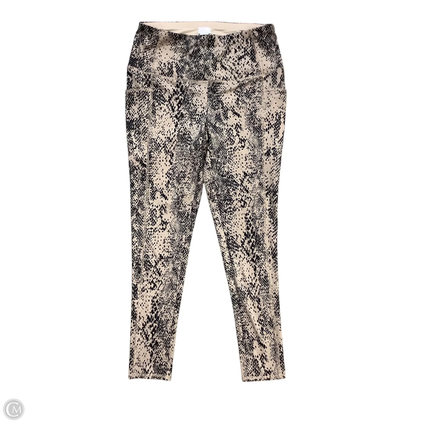 Athletic Leggings By Zenergy By Chicos In Snakeskin Print, Size: M