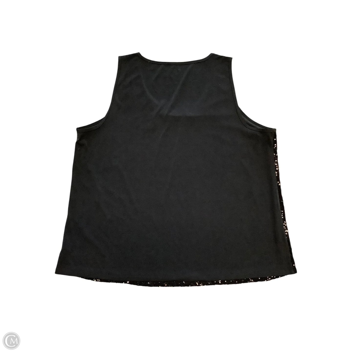 Top Sleeveless Basic By Lane Bryant In Black Sequin,  Size: 3x