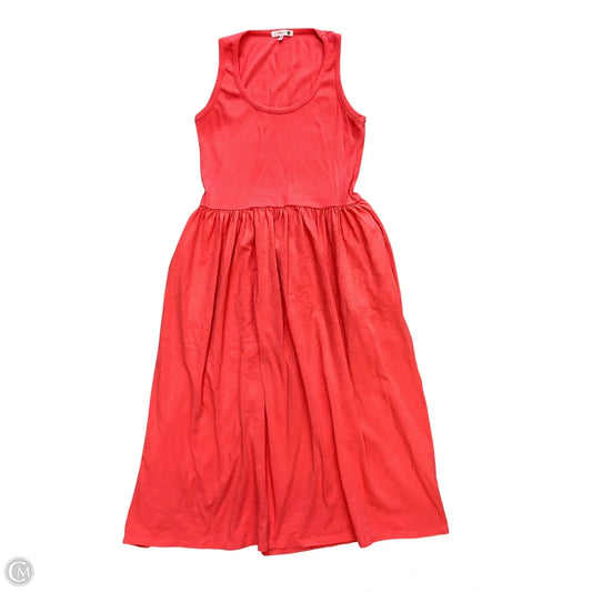 Dress Casual Midi By Sundry In Coral, Size: M