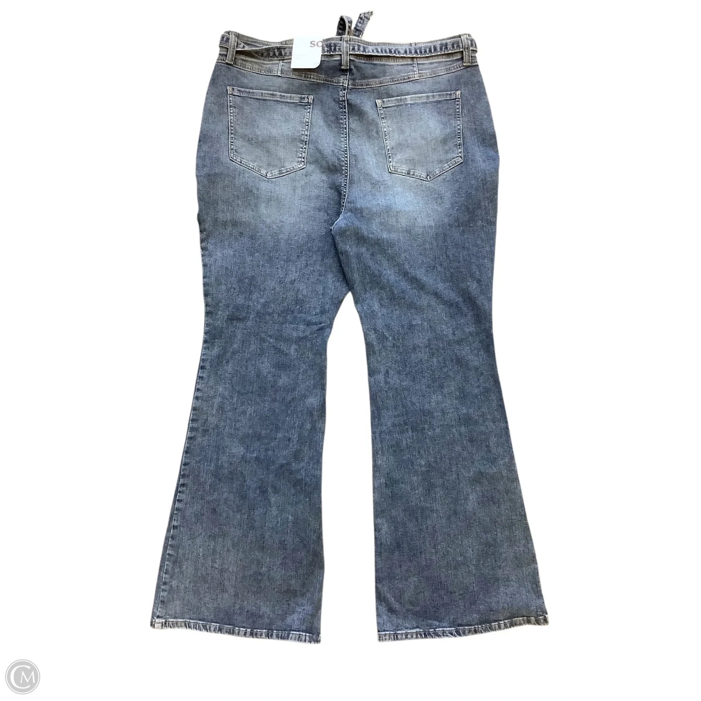 Jeans Flared By So In Blue Denim, Size: 22