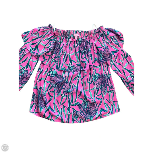 Blouse Designer By Lilly Pulitzer In Pink, Size: M