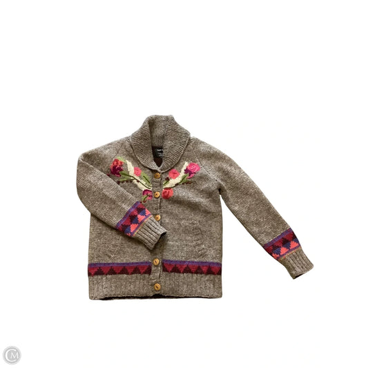 Sweater Cardigan By Cma In Tan, Size: Xs
