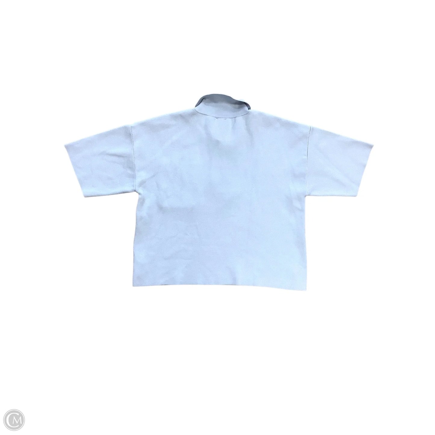 Sweater Short Sleeve By Maeve In Blue & White, Size: S