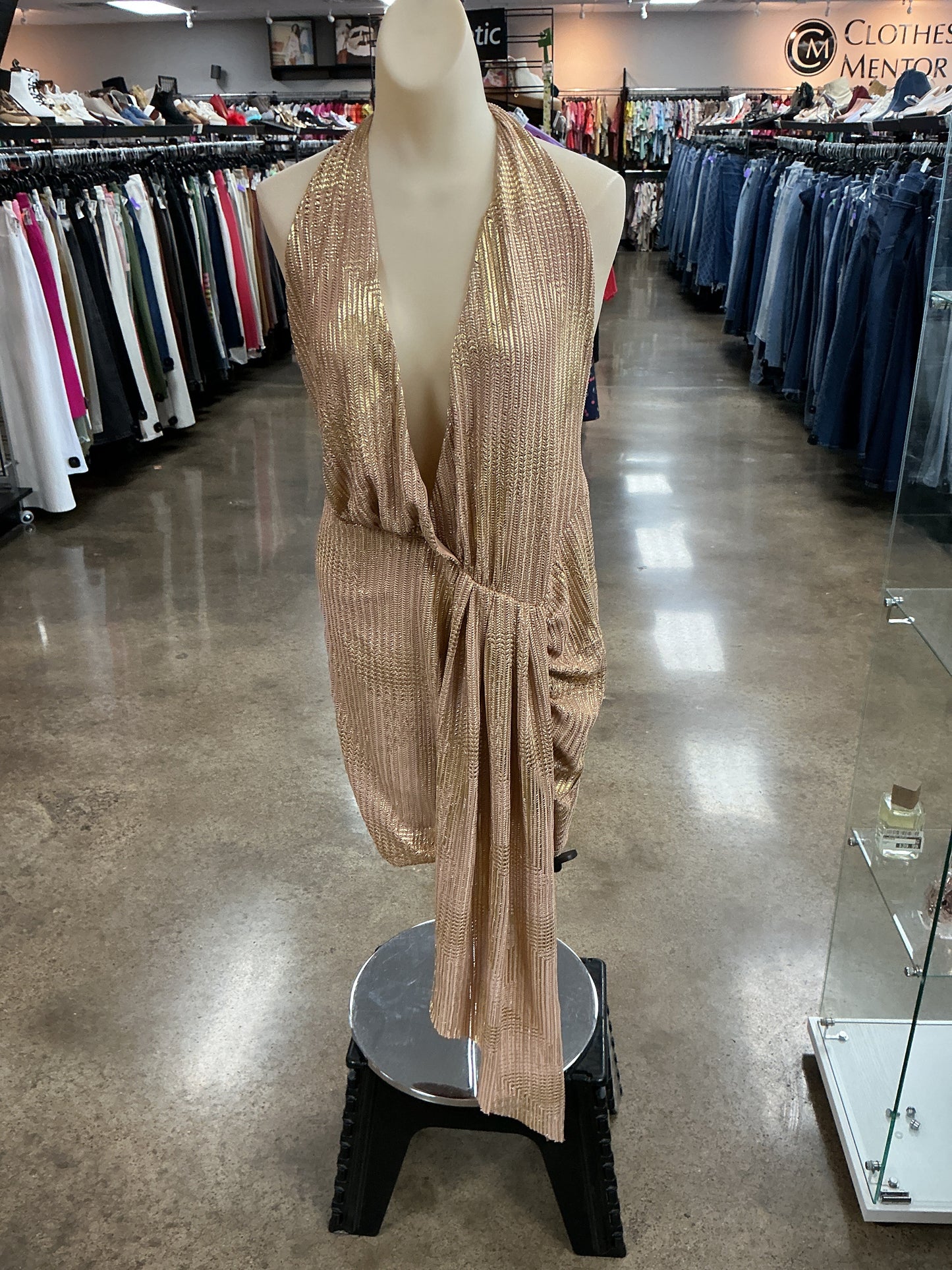 Dress Party Short By Akira In Gold, Size:L