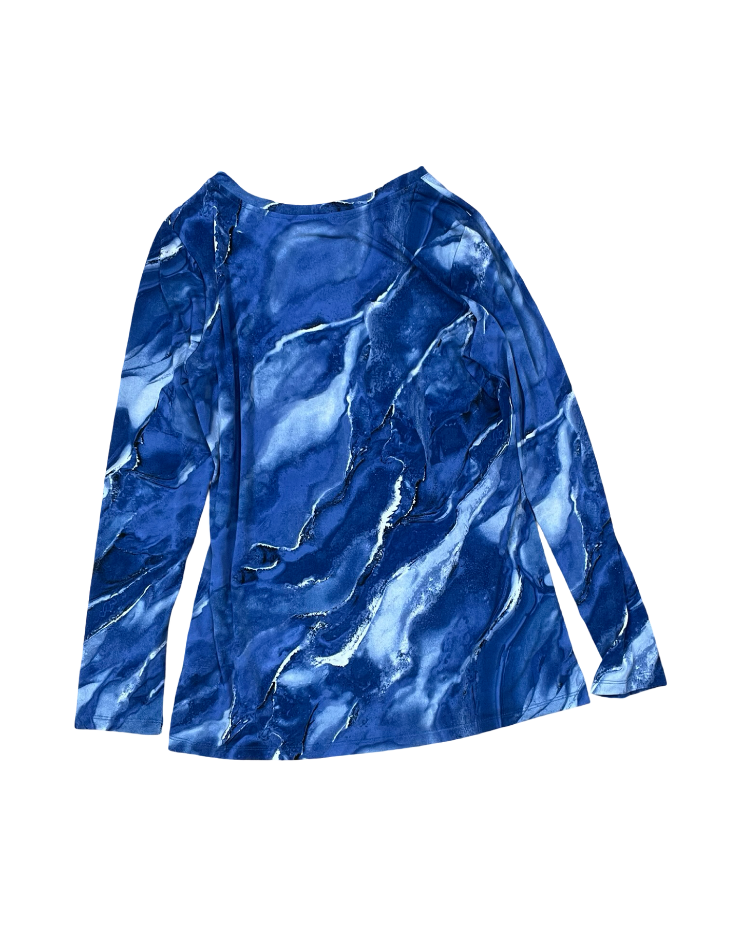 Top Ls By Susan Graver In Blue, Size:S