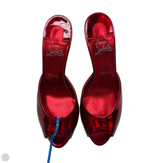 Shoes Luxury Designer By Christian Louboutin In Red, Size: 8