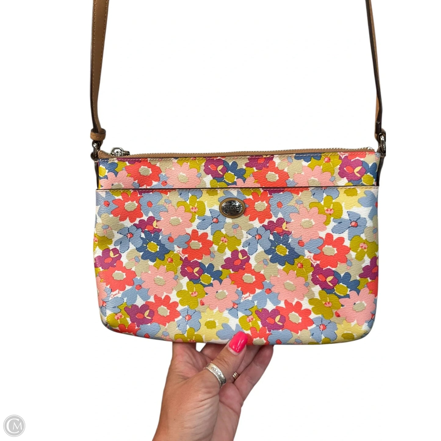 Crossbody Designer By Coach, Size: Medium