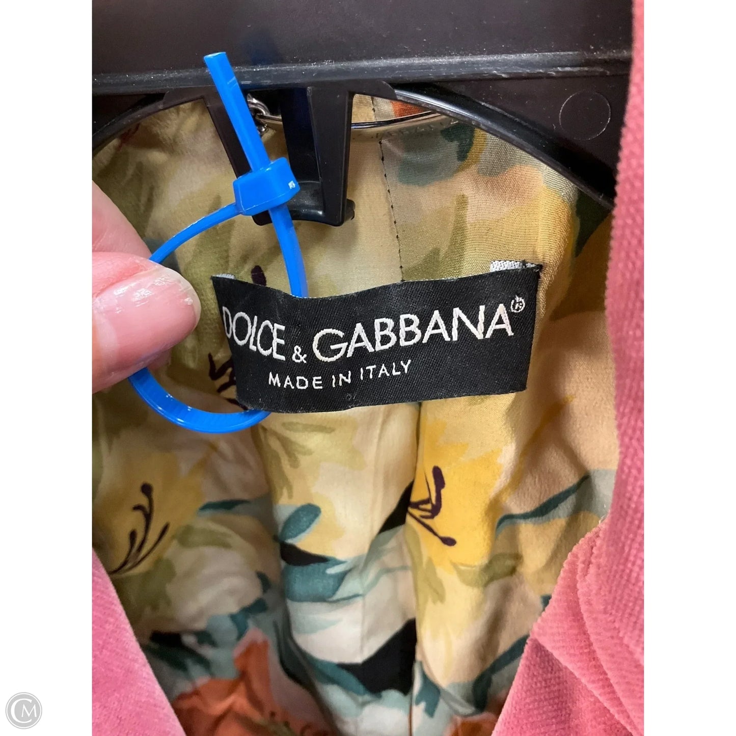 Blazer Luxury Designer By Dolce And Gabbana In Pink, Size: S