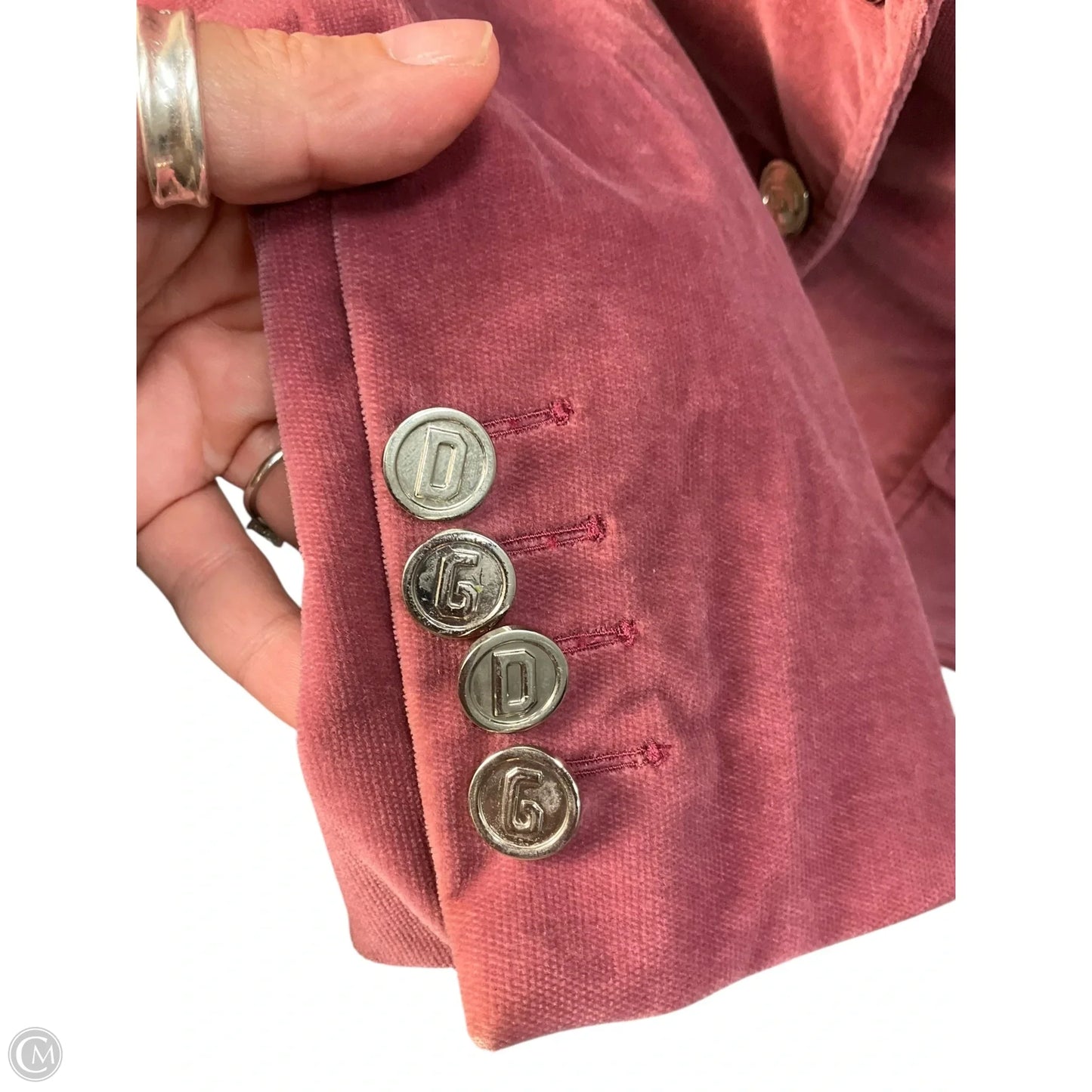 Blazer Luxury Designer By Dolce And Gabbana In Pink, Size: S