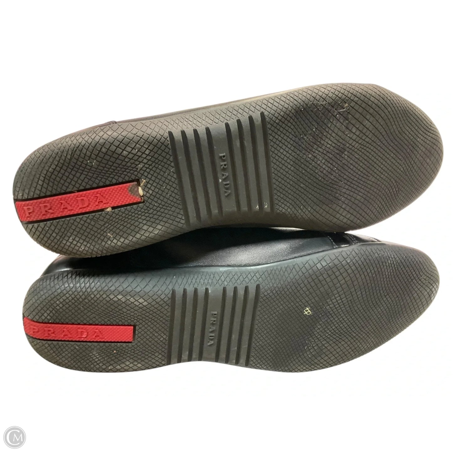 Shoes Luxury Designer By Prada In Black, Size: 8