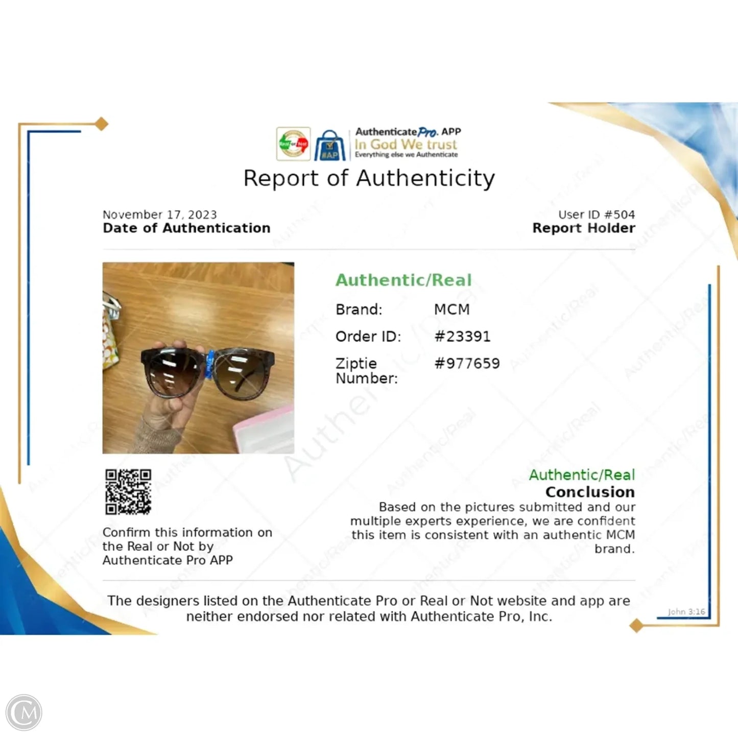 Sunglasses Luxury Designer By Mcm