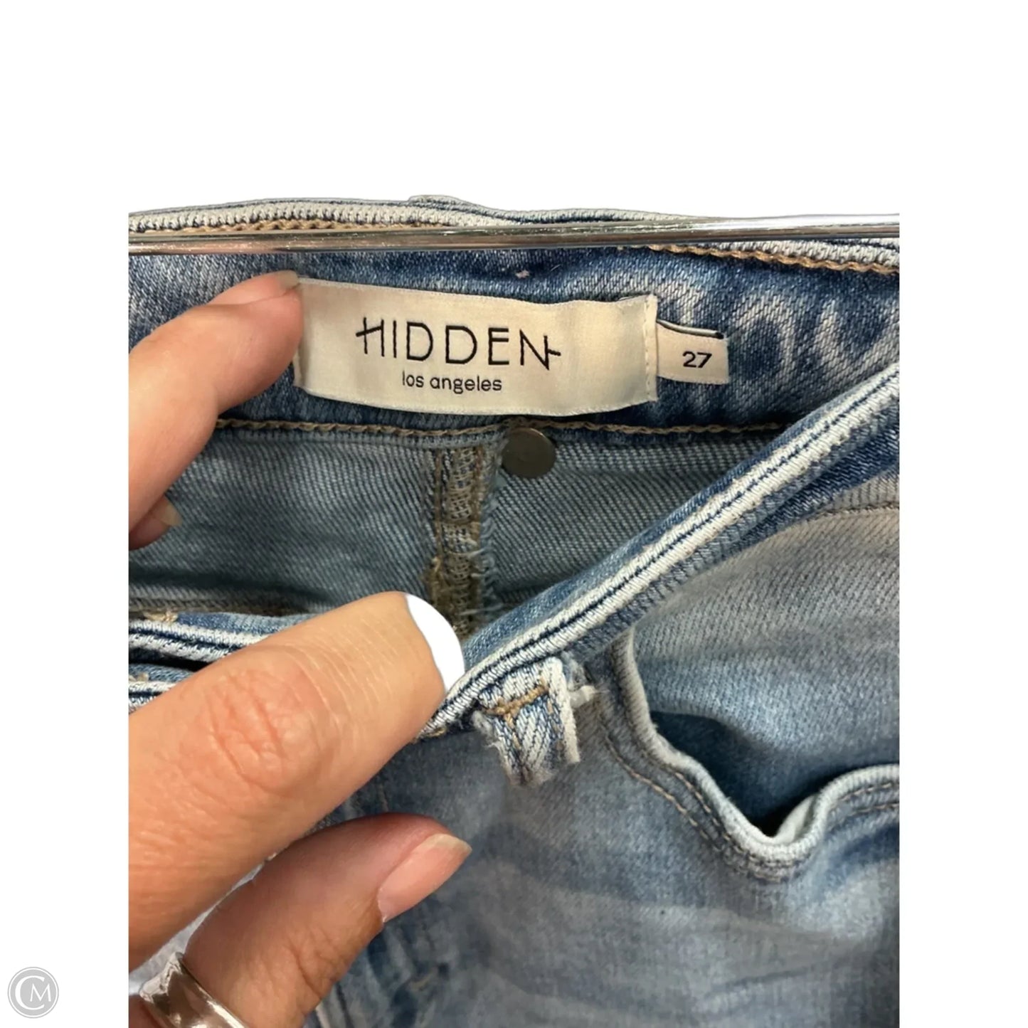 Jeans Flared By Hidden In Blue Denim, Size: 4