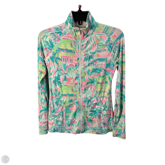 Jacket Designer By Lilly Pulitzer In Blue & Pink, Size: Xxs