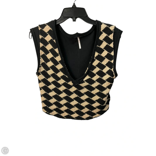 Sweater By Free People In Black & Cream, Size: Xs
