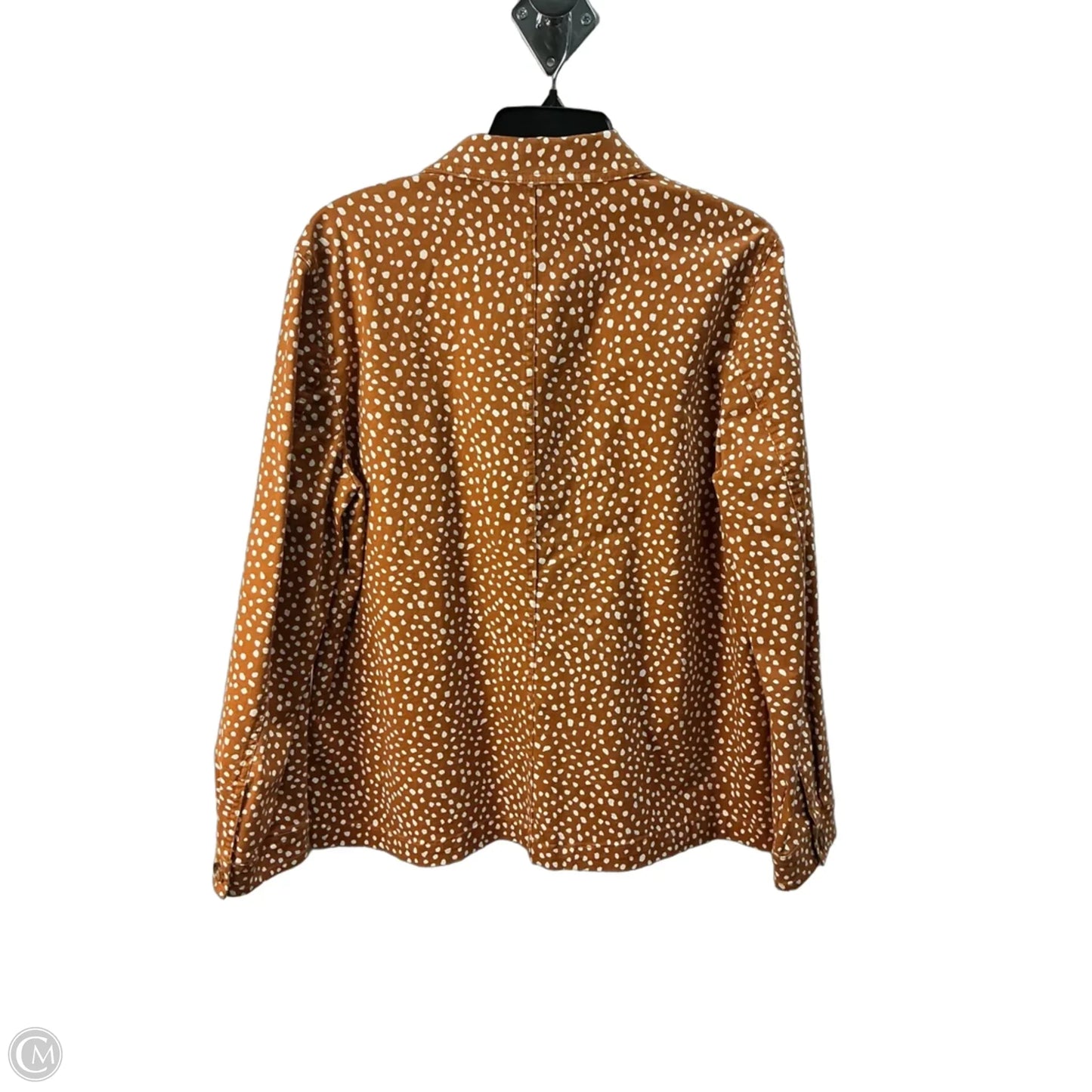 Jacket Denim By Loft In Orange, Size: L