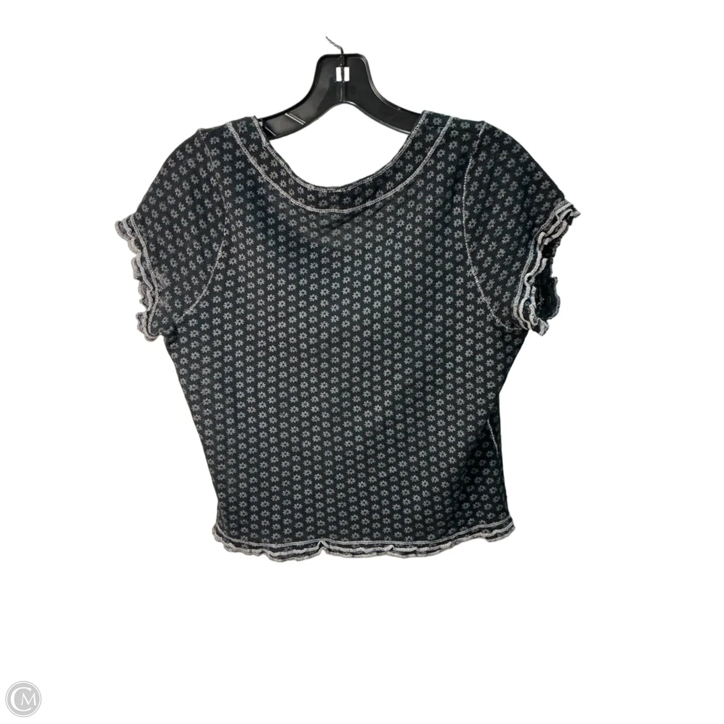 Top Short Sleeve By Free People In Black, Size: M