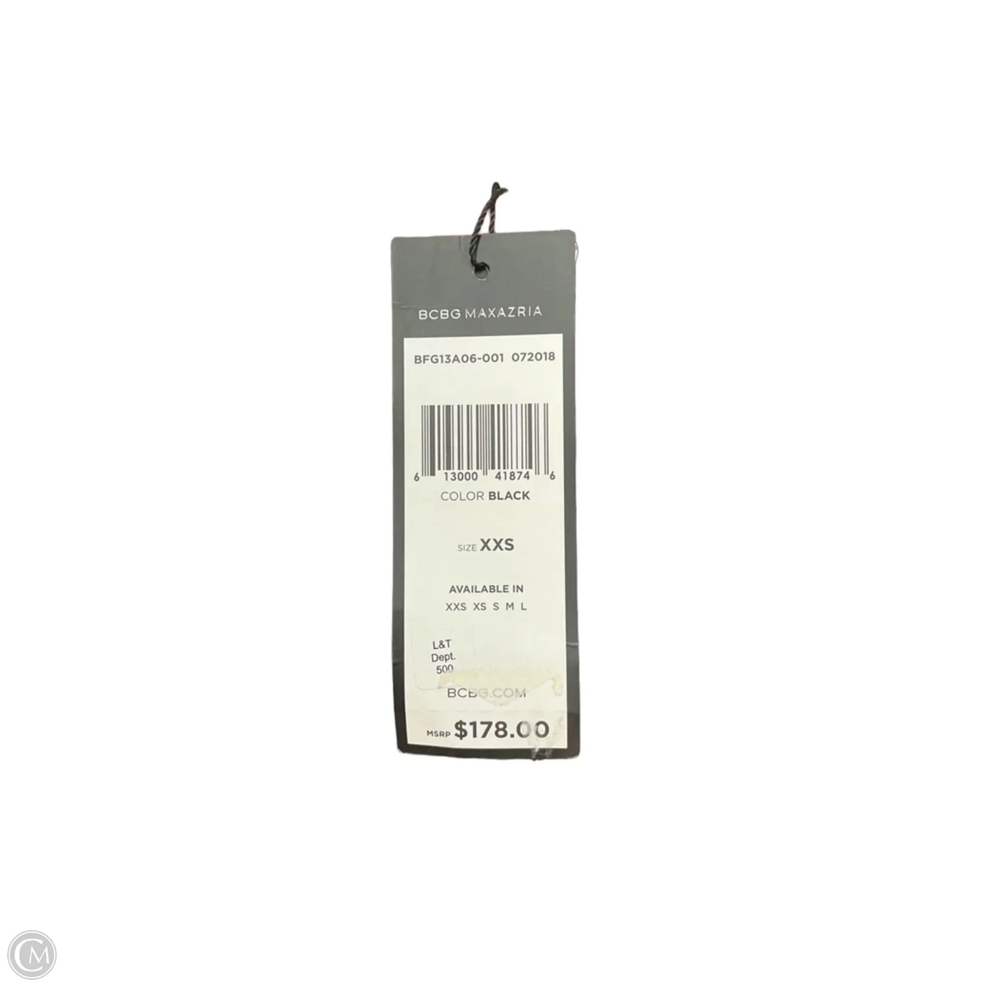 Top Long Sleeve By Bcbgmaxazria In Black, Size: Xs
