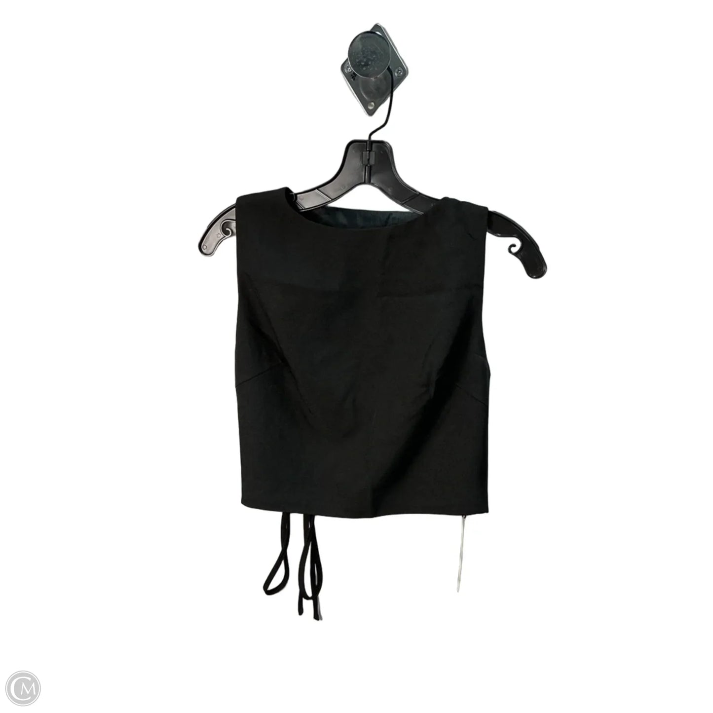 Top Sleeveless By Commense In Black, Size: M
