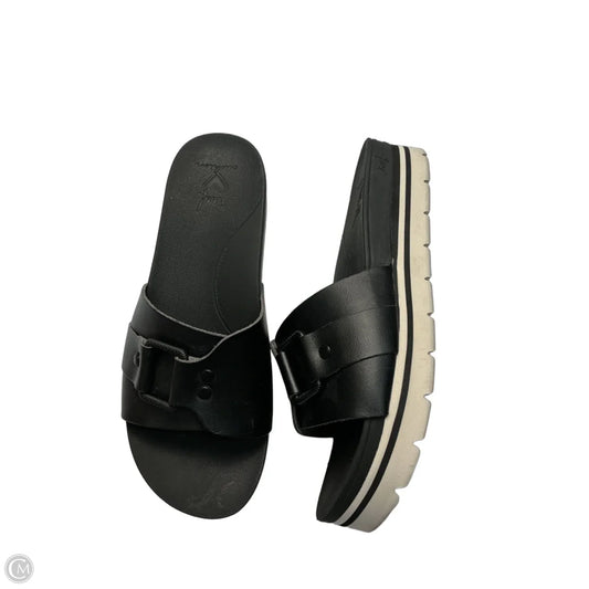 Sandals Flats By Reef In Black, Size: 8