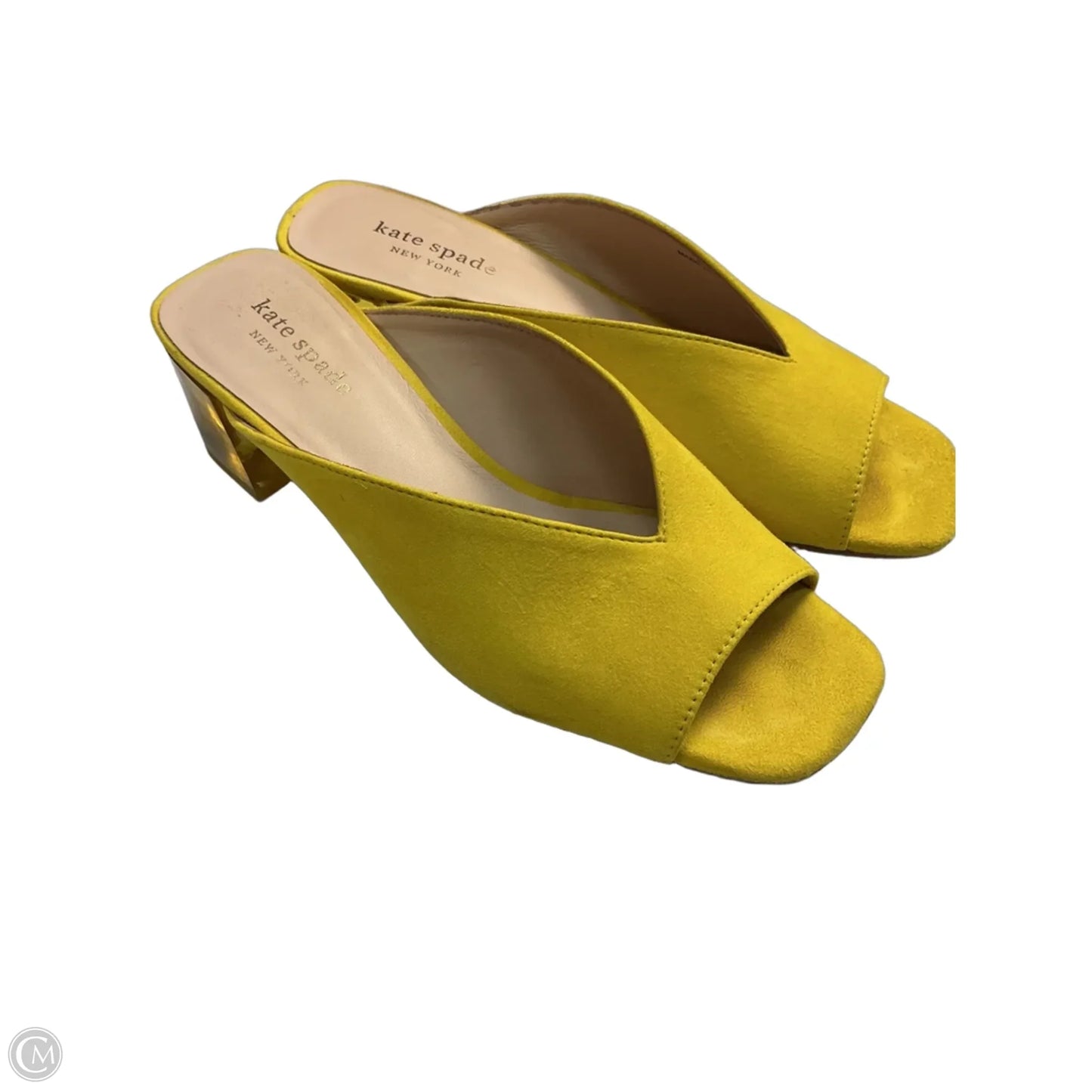 Sandals Designer By Kate Spade In Yellow, Size: 6.5