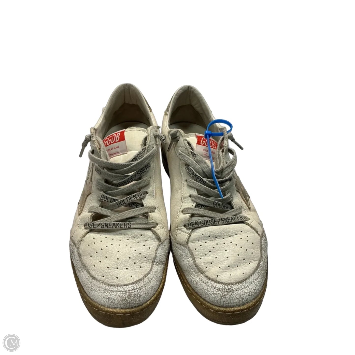 Shoes Luxury Designer By Golden Goose In Cream, Size: 11