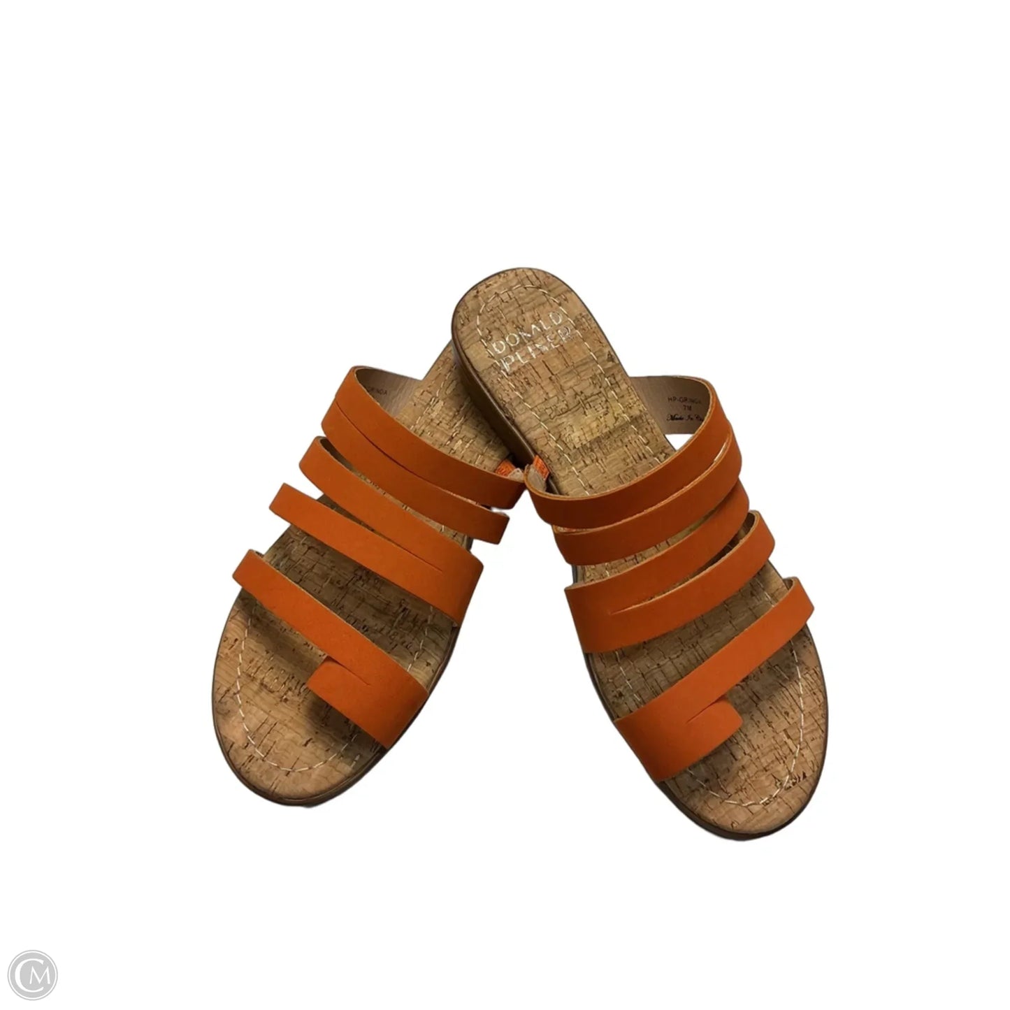 Sandals Flats By Donald Pliner In Orange, Size: 7