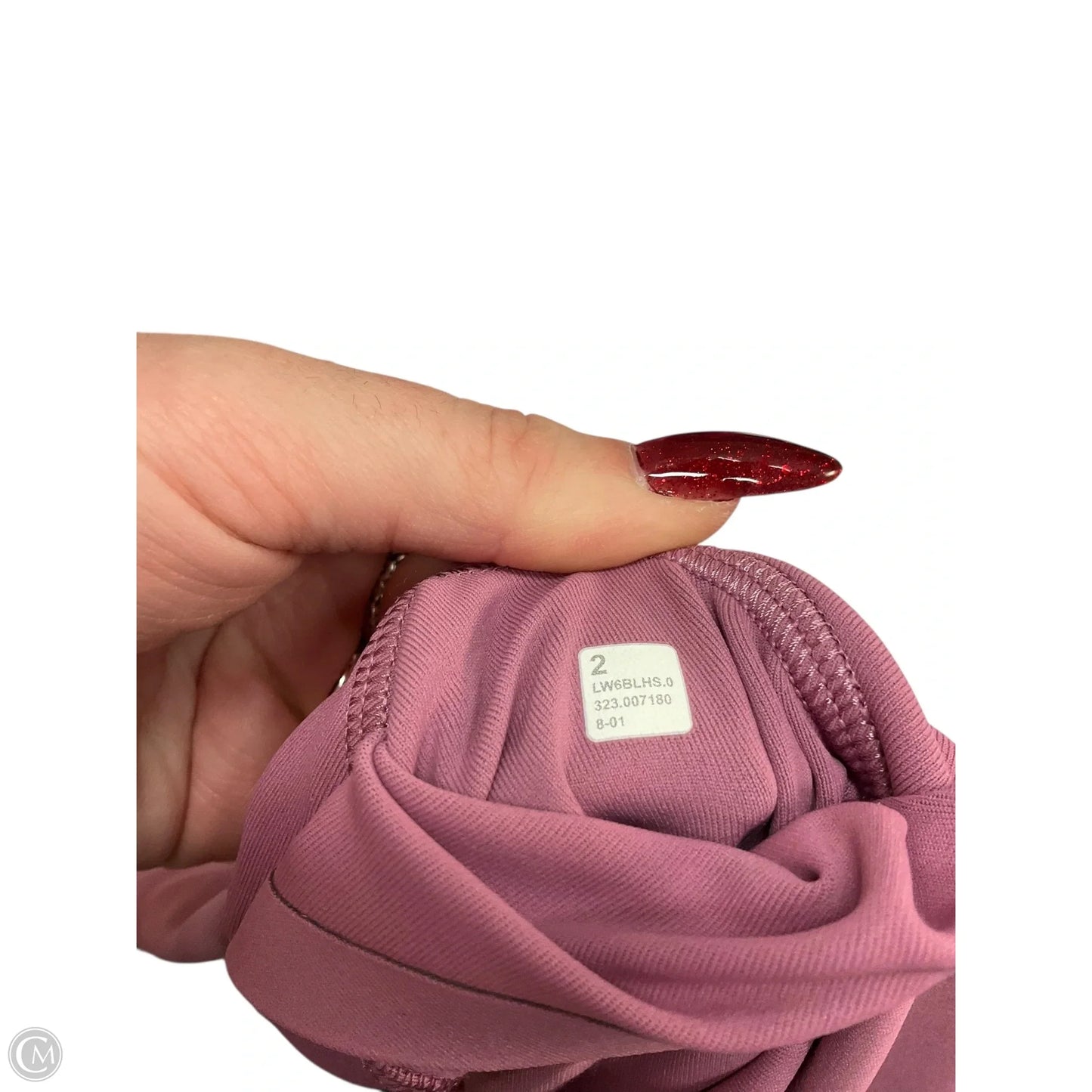 Athletic Capris By Lululemon In Mauve, Size: Xs