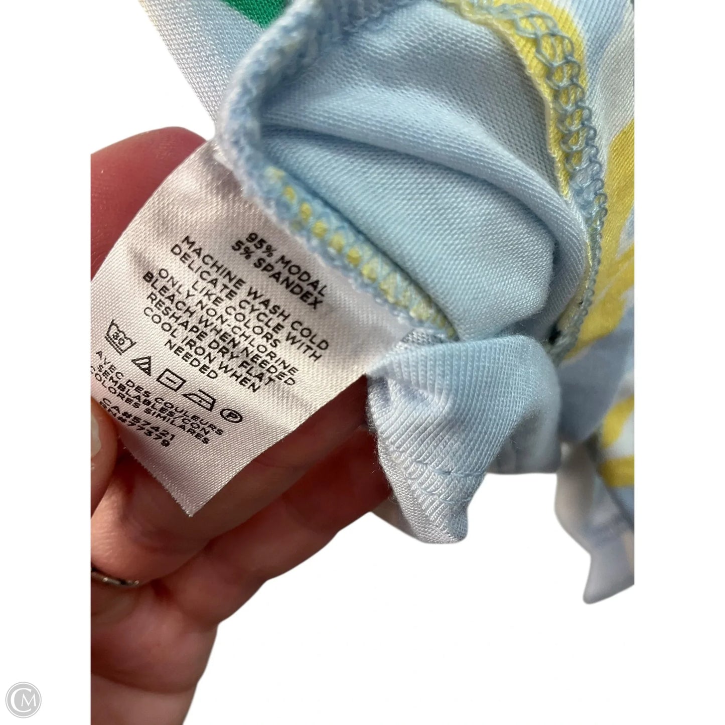 Top Short Sleeve By Ann Taylor In Blue, Size: Xs