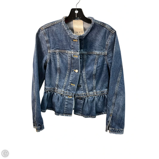 Jacket Denim By Rebecca Taylor In Blue Denim, Size: S