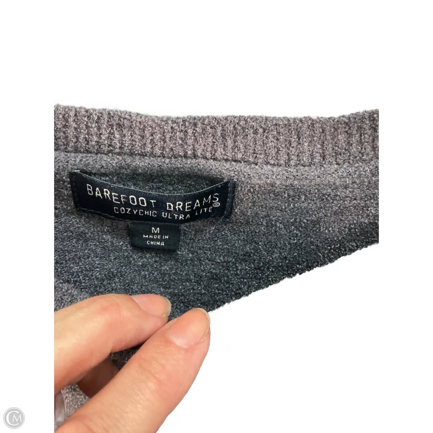 Top Long Sleeve By Barefoot Dreams In Grey, Size: M