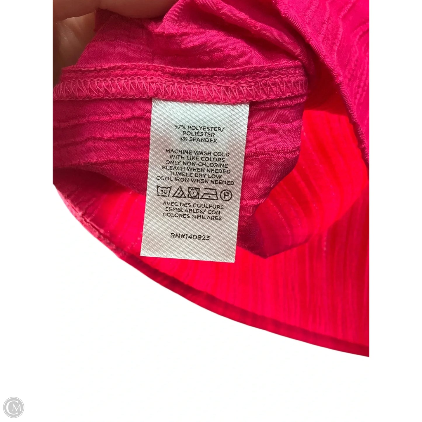 Top Short Sleeve By Loft In Pink, Size: S