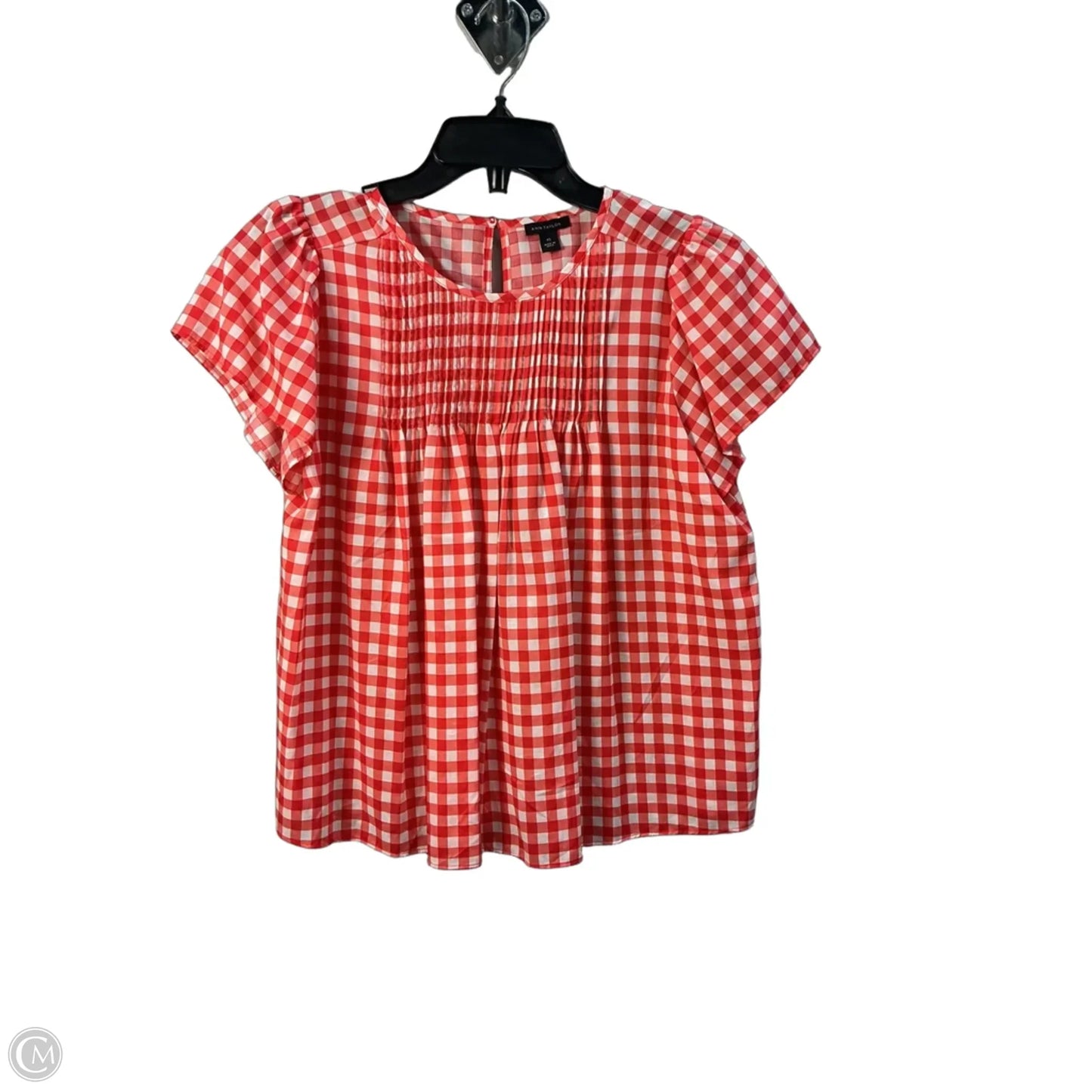 Top Short Sleeve By Ann Taylor In Red, Size: Xs