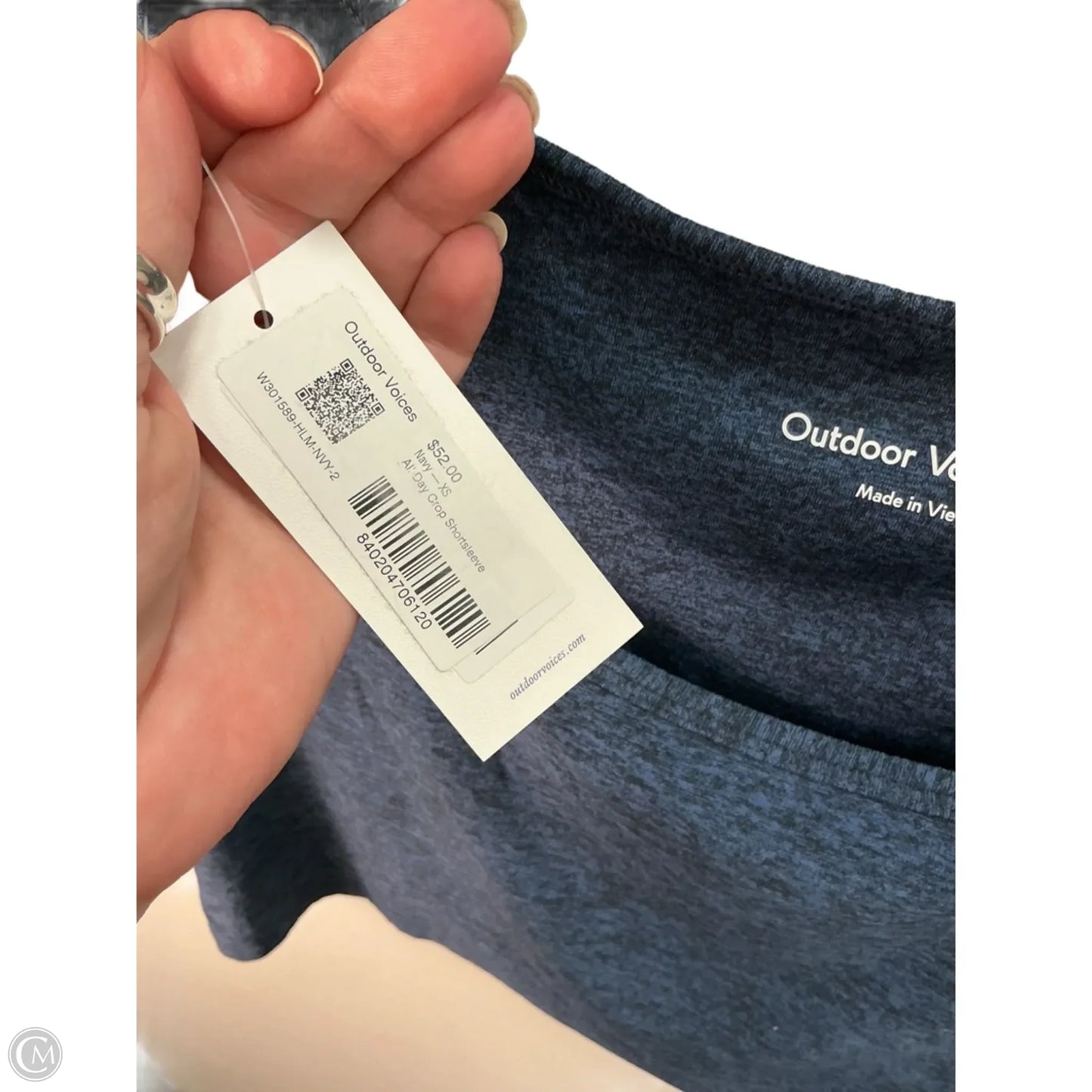 Top Short Sleeve Basic By Outdoor Voices In Blue, Size: Xs
