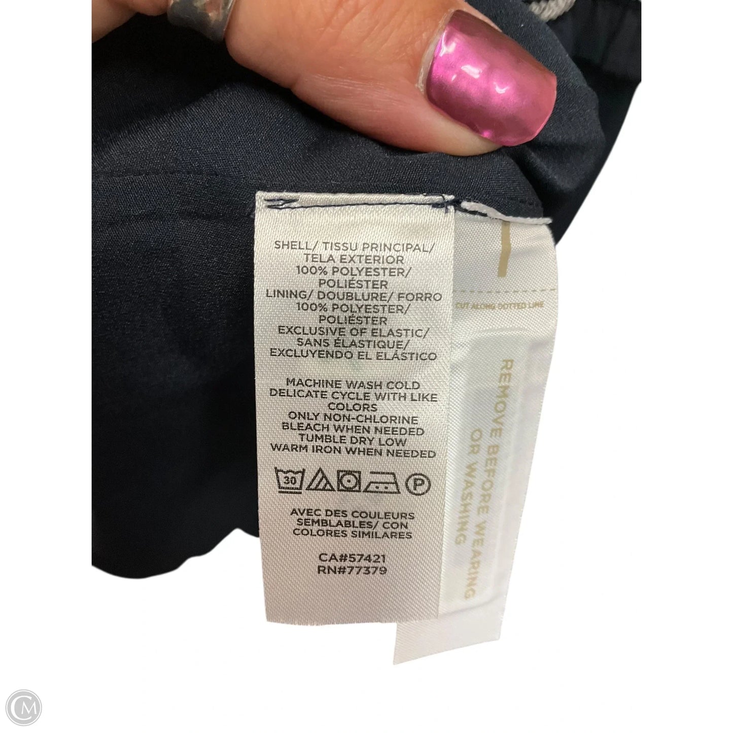 Dress Casual Short By Ann Taylor In Blue, Size: S