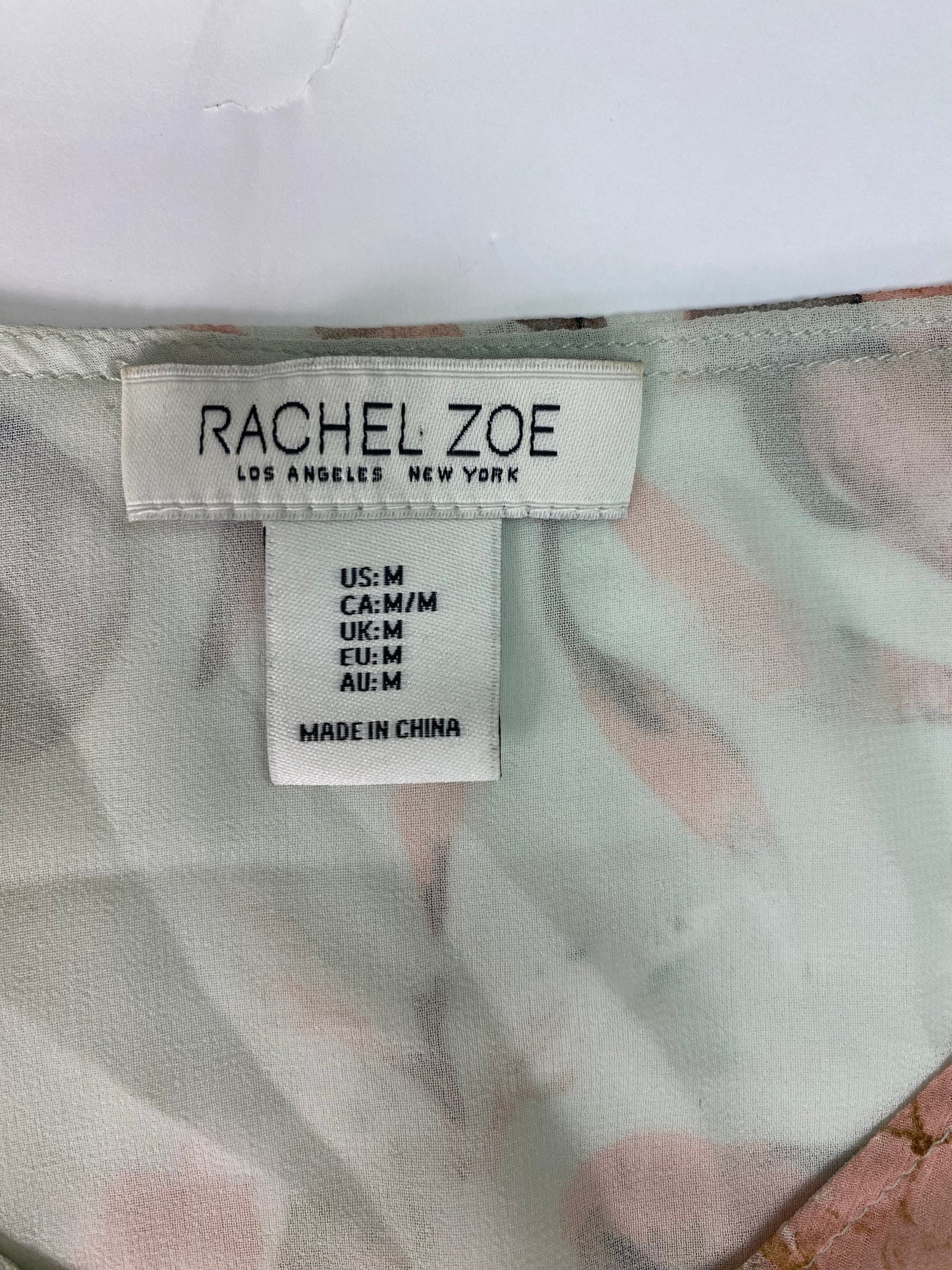Green Top Long Sleeve Rachel Zoe, Size M
