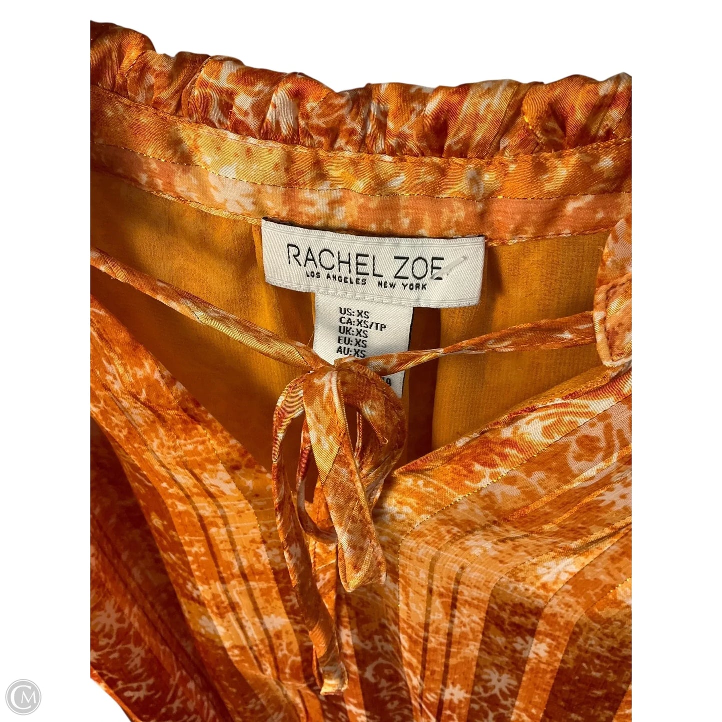 Top Short Sleeve By Rachel Zoe In Orange, Size: Xs