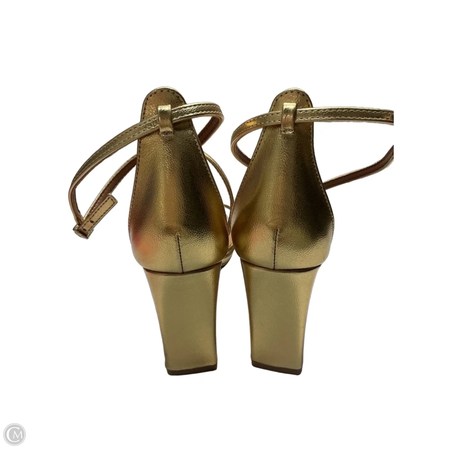 Shoes Heels Block By Chinese Laundry In Gold, Size: 9.5