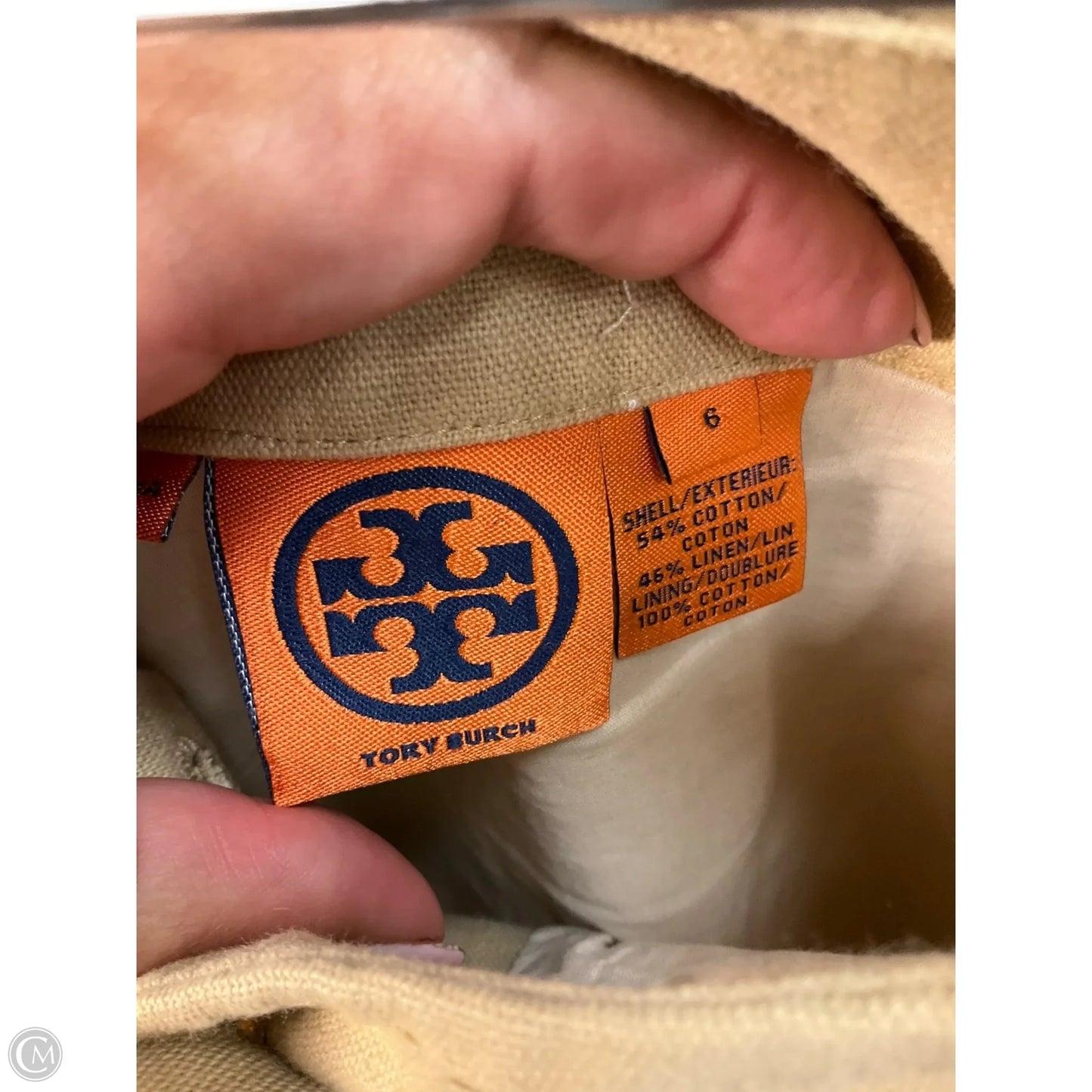 Skirt Designer By Tory Burch In Tan, Size: 6