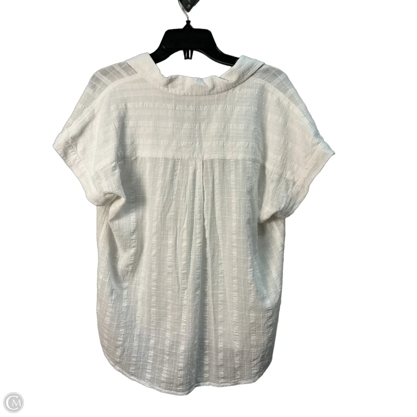 Top Short Sleeve Basic By Lucky Brand In White, Size: M