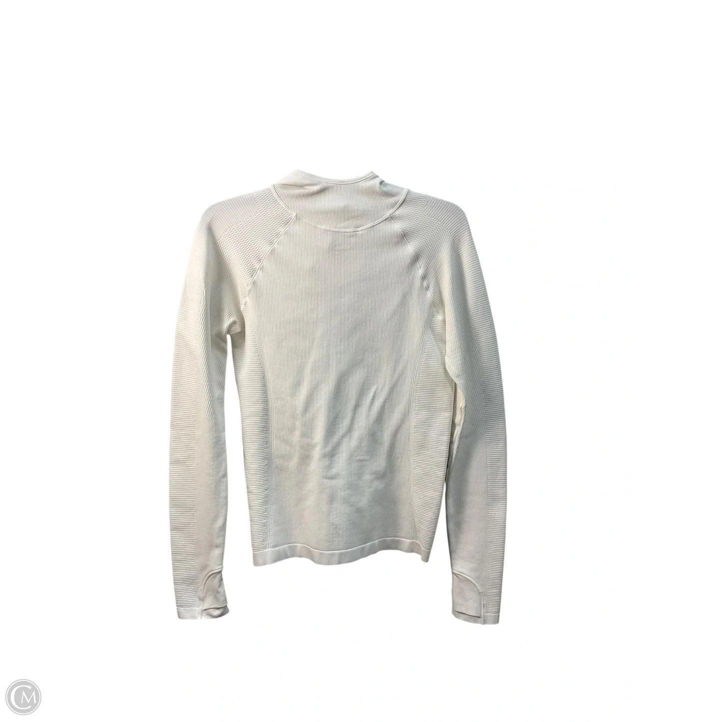 Athletic Top Long Sleeve Hoodie By Athleta In White, Size: M